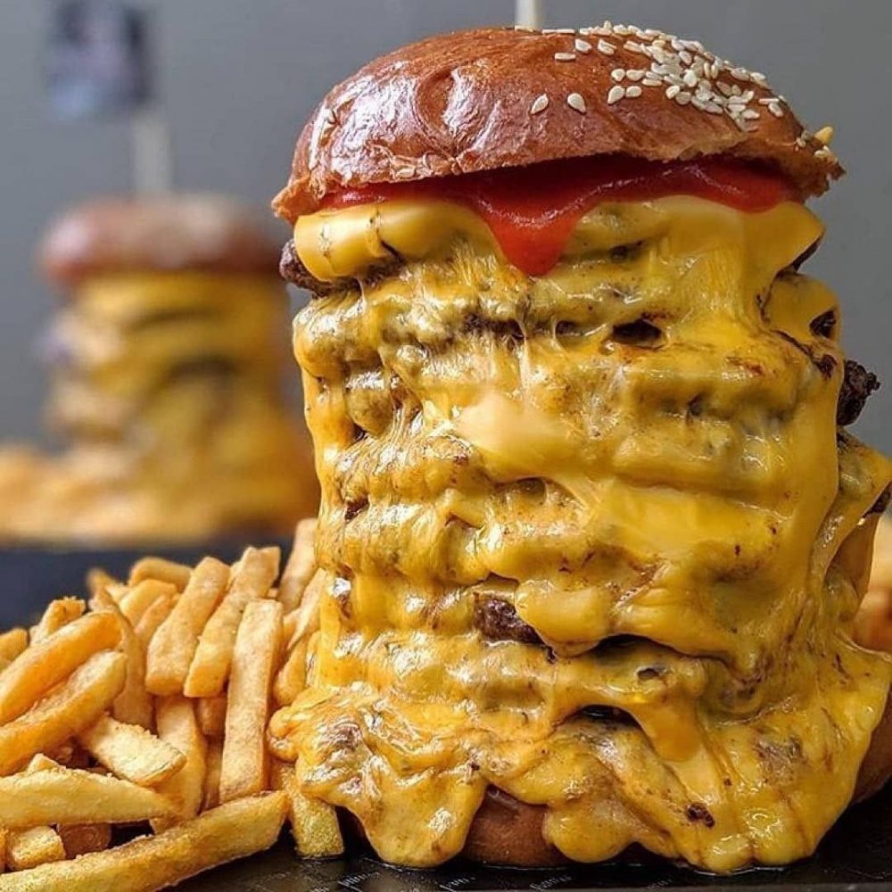 Cheesy Monster Burger