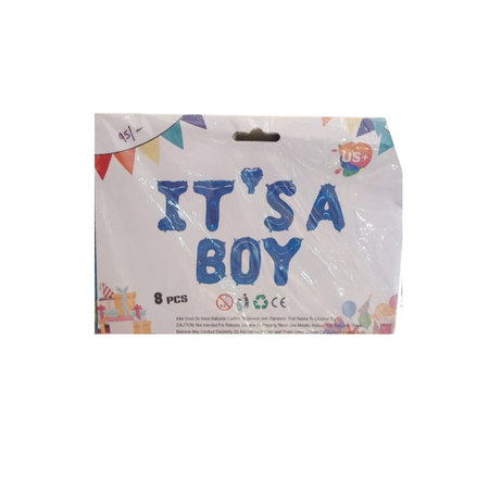 Its a boy foil balloon 8pc set