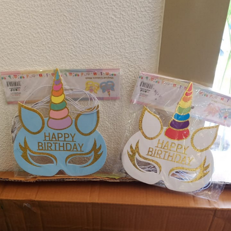 Magical Unicorn Hbd Masks 6pc set