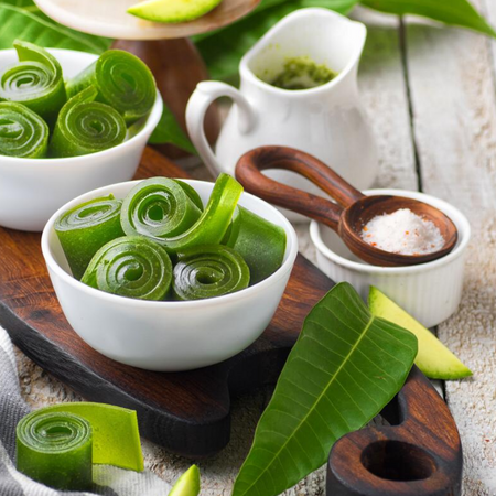 Green Aam Papad Roll