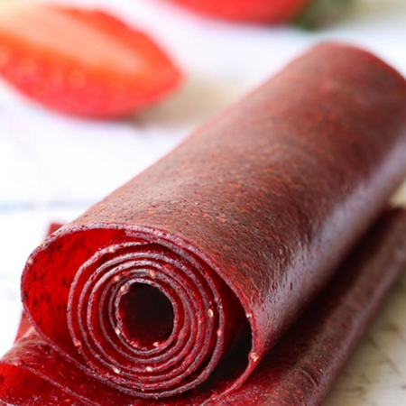 Strawberry Aam Papad Roll