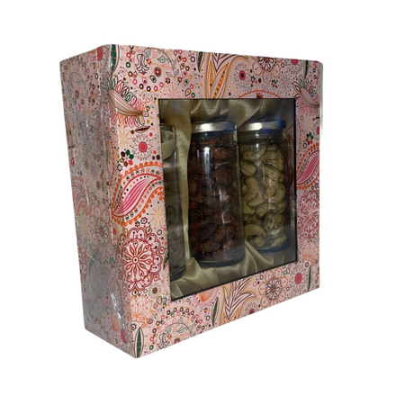 Pink Hamper Premium MDF (3 Cylinder Jars)