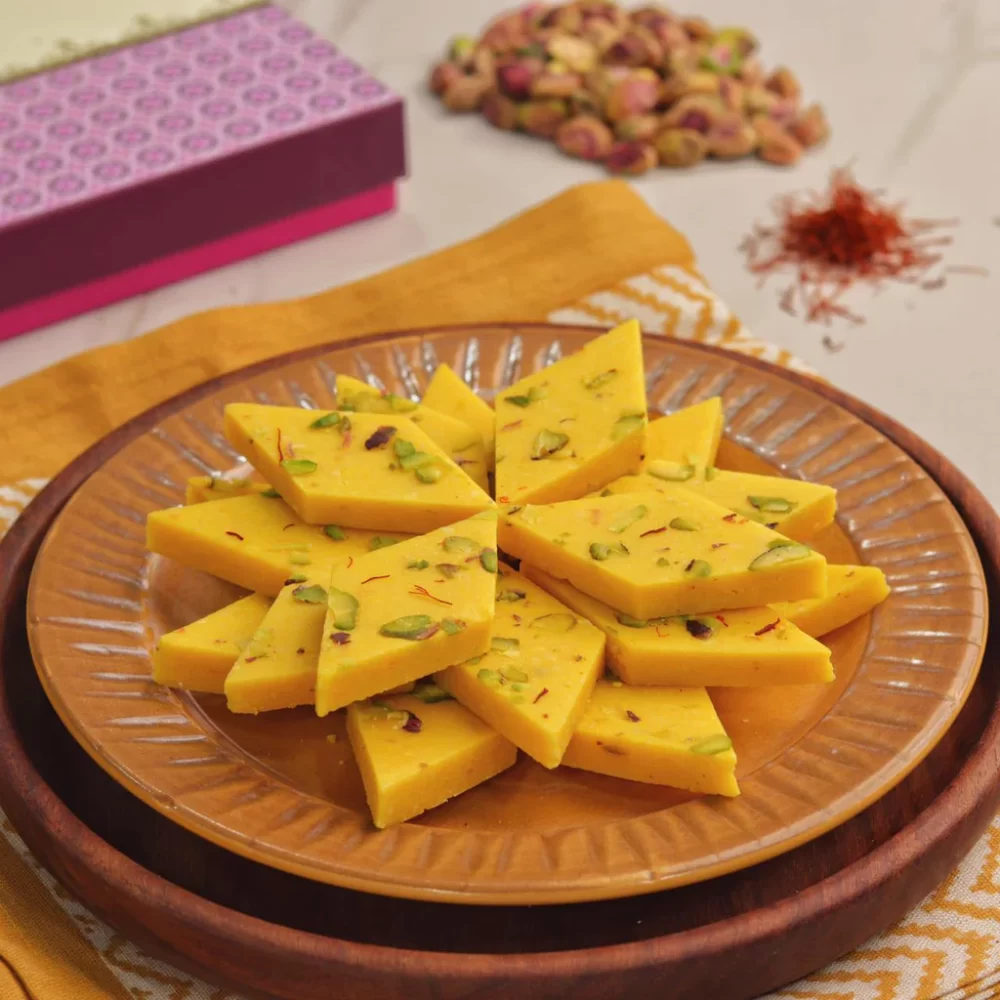 Kesar Kaju Barfi