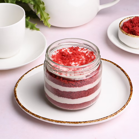 Red Velvet Jar Cake