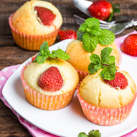 Strawberry muffin