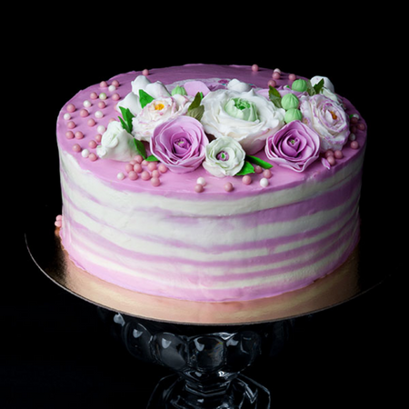 Blueberry Cream Cake