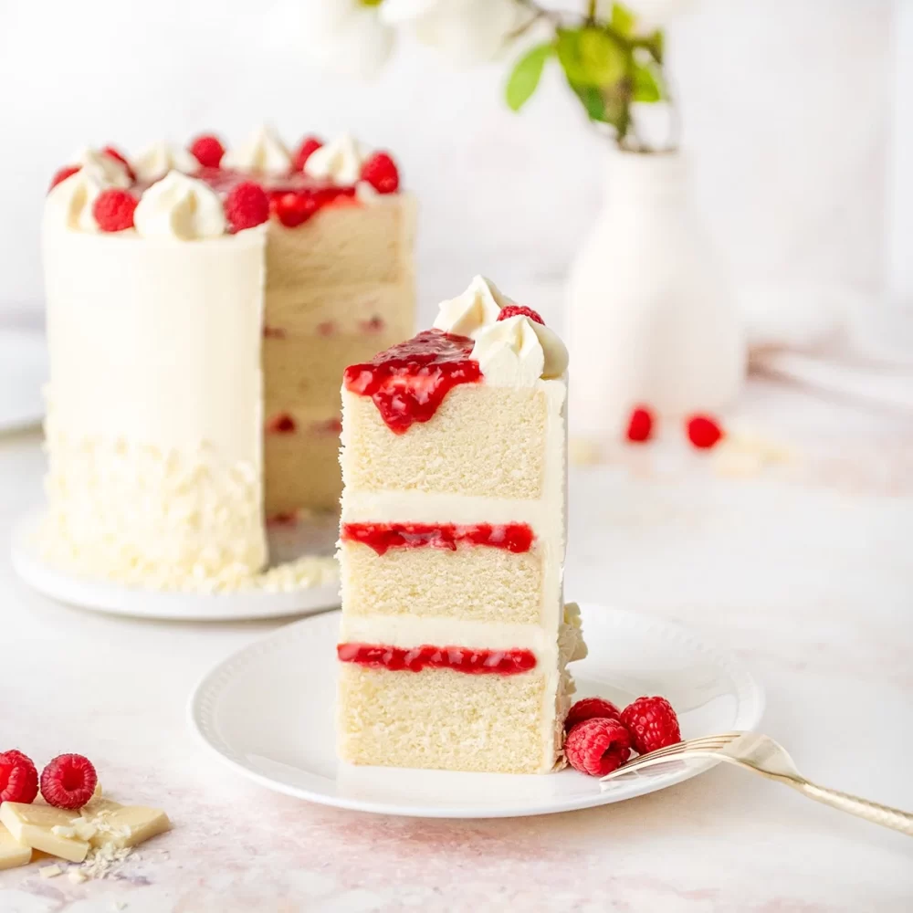 White Raspberry Cake