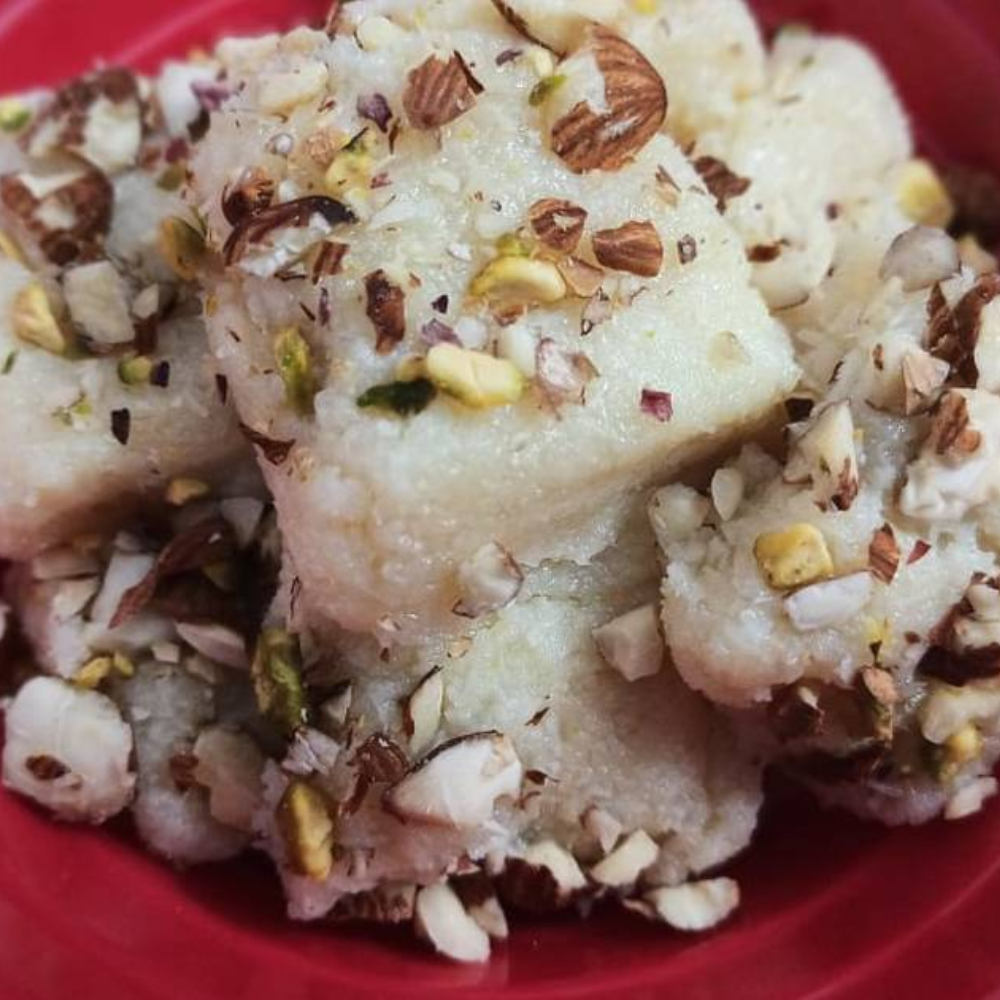 Coconut Dry Fruit Barfi