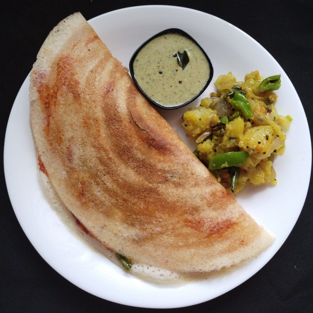 JF Aloo Dosa + Coconut Chutney