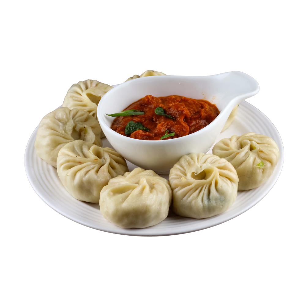 Veg Steamed Momos (6Pcs)