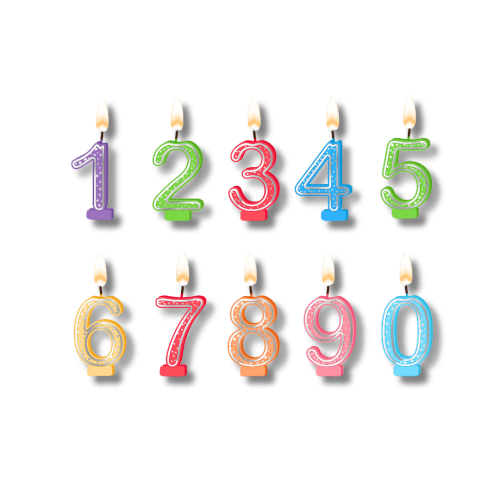 Colorful Number Candle