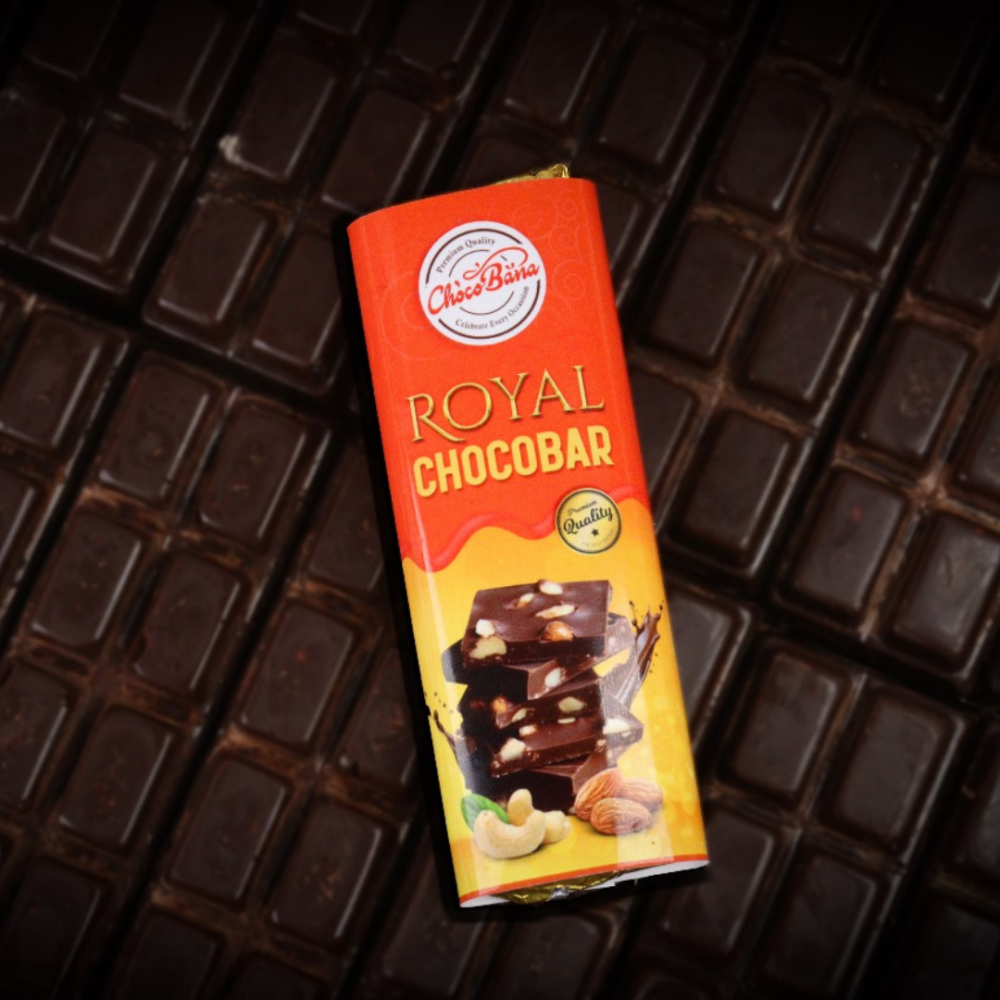 Royal Choco Bar Dry Fruit (roasted almond)