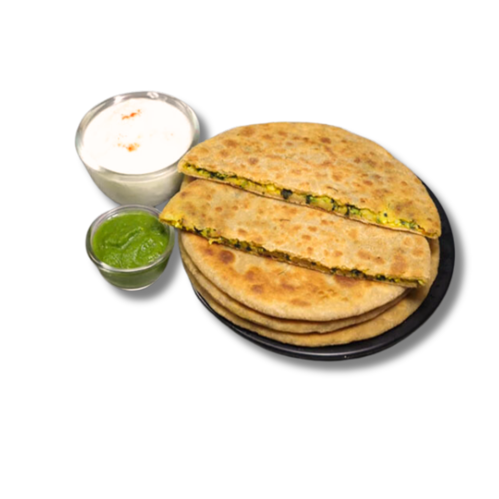 Mix Veggies Super Healthy Paratha With Dahi
