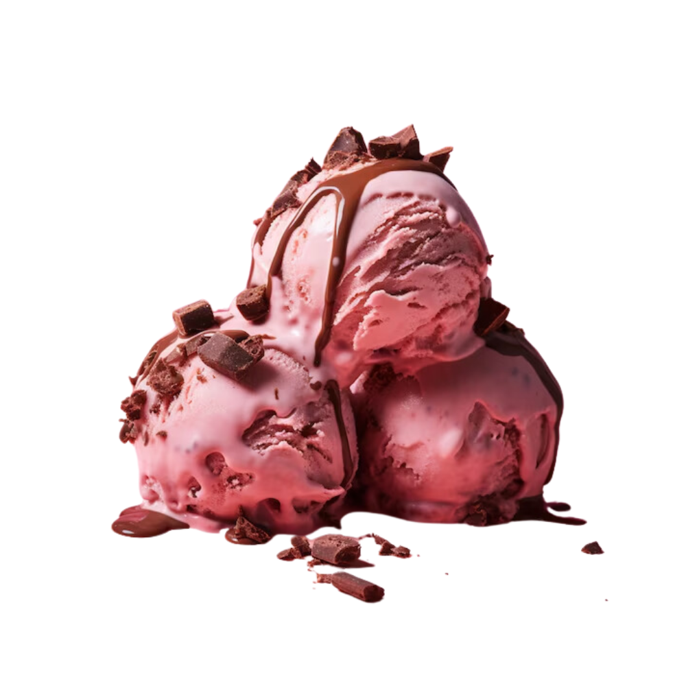 Vanilla/Strawberry Scoop